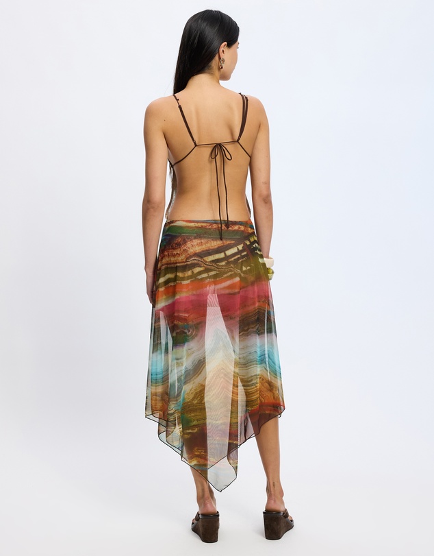Jaded London - Mesh Wooden Trim Dress