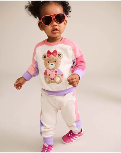Huxbaby - Colour Block Sitting Huxette Sweatshirt - Babies-Teens