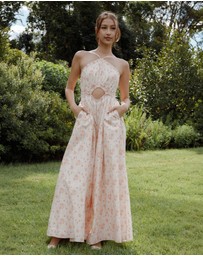 Petal & Pup - Madeira Jumpsuit - Peach Ditsy Floral