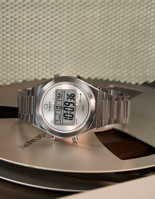 TIMEX - Q Timex® Q80 Continental 39mm Stainless Steel Bracelet Watch