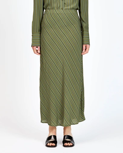 bul - Laceflower Skirt Olive Stripe