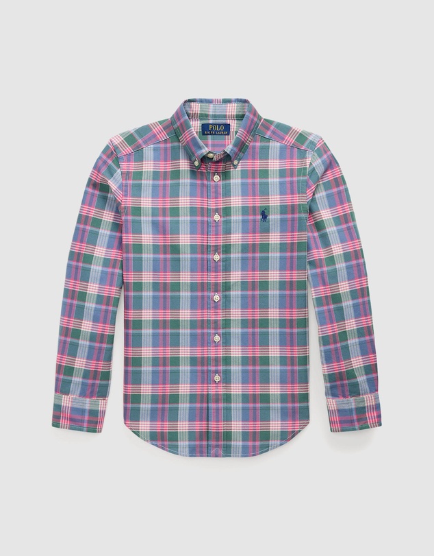 Polo Ralph Lauren - Plaid Cotton Oxford Shirt - Kids-Teens