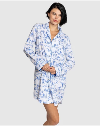 Sant And Abel - Women's Skydog Blue Night Shirt