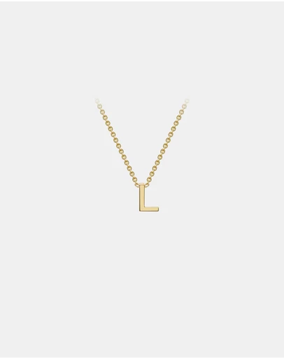 Zoe Olivia - 9K Gold Initial L Necklace