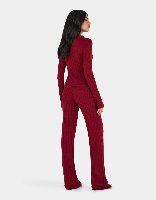Ownley - Peridot Cable Knit Trackpant