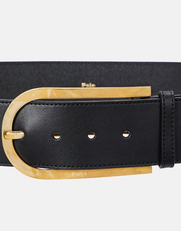 Polo Ralph Lauren - Elongated-Buckle Leather Belt