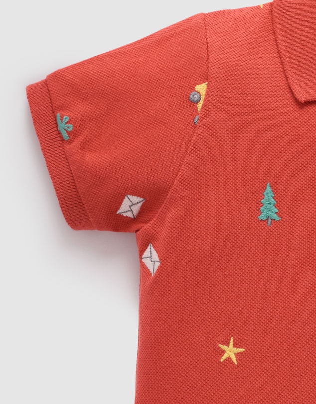 Purebaby - Christmas Polo -Kids-Babies