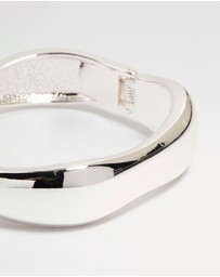 Lovisa - Silver Thin Wrist Hinged Bangle