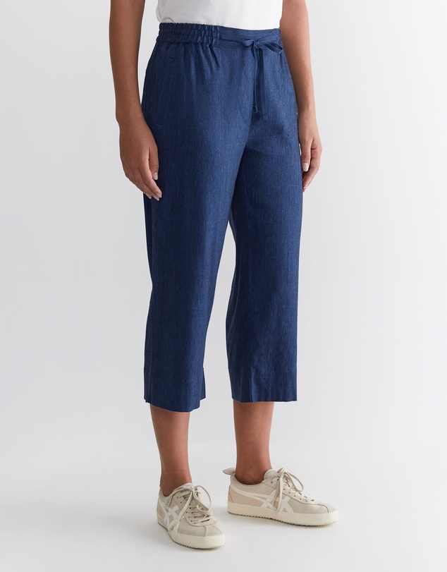 Sportscraft - Rosa Crop Linen Pant