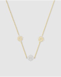 Wanderlust + Co - Sunlit Trio Gold Necklace