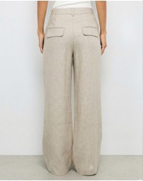 AERE - Straight Leg Linen Pants