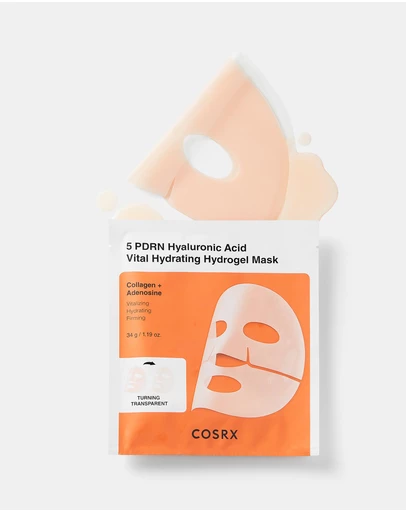 COSRX - 5 PDRN Hyaluronic Acid Vital Hydrating Hydrogel Masks