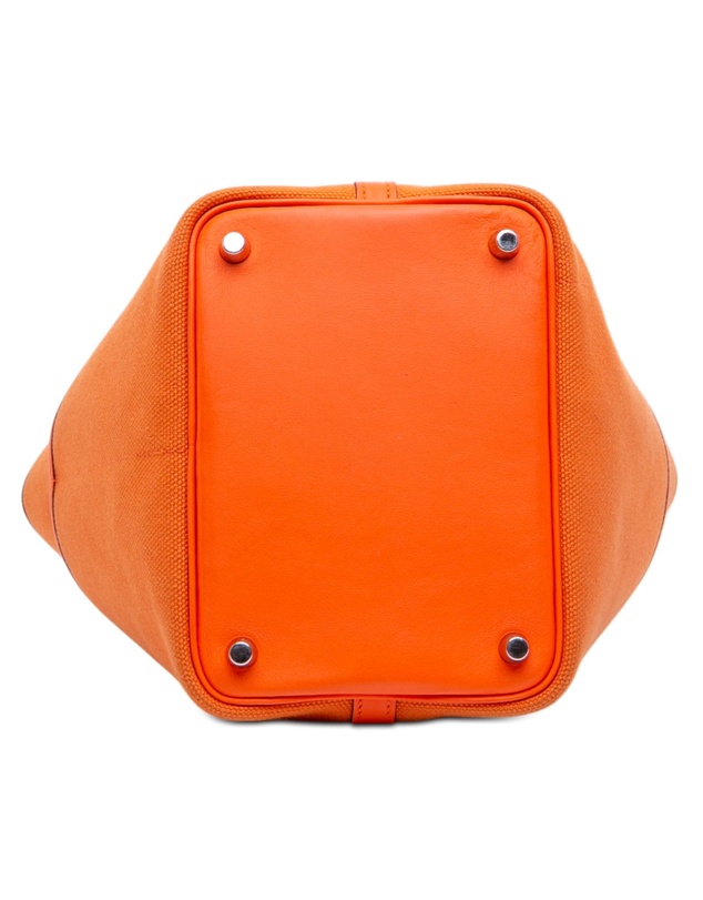 Hermes - Pre-Loved Toile Goeland and Swift Cargo Picotin Lock 18