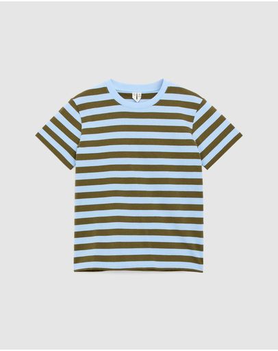 Blue & Brown Stripe