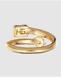 Haze & Glory - ICONIC EXCLUSIVE - Luna Rose Wrap Ring in 925 Silver Vermeil
