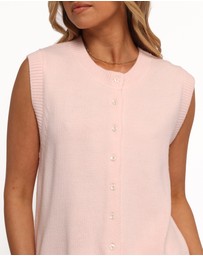 Petal & Pup - Weston Knit Vest - Pink