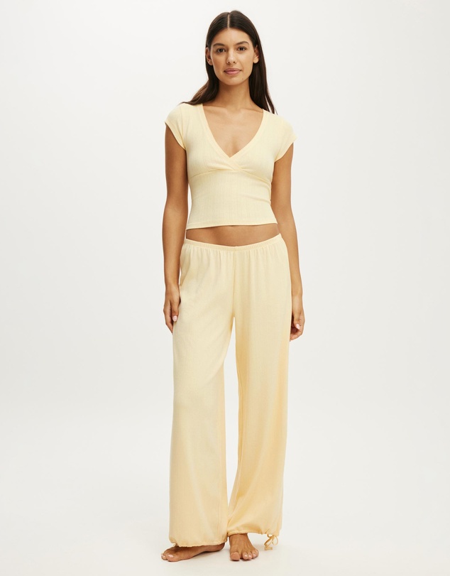 Cotton On Body - Dreamy Soft Pointelle Cross Over Tee