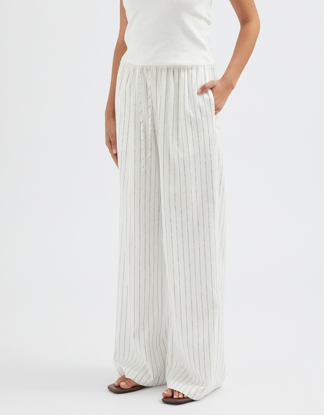 FRIEND of AUDREY - The Stripe Tie Waist Trouser