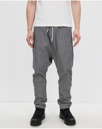 Surrounded By Ghosts - The Gismondine Denim Drawstring Casual Pants