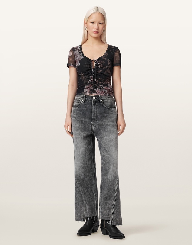 AllSaints - Gabby Mesh Top