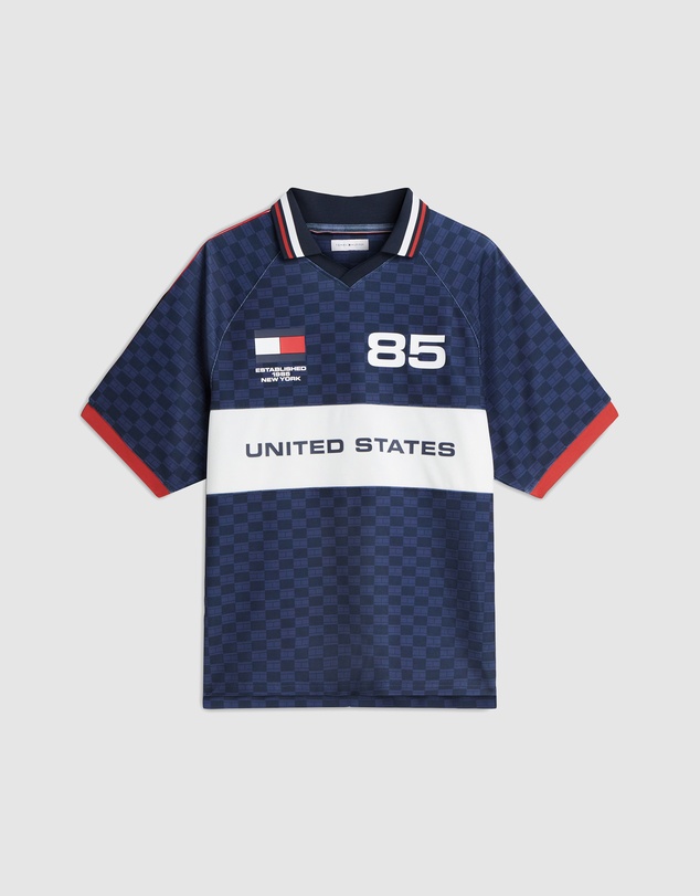 Tommy Hilfiger - Geometric Flag Print SS Rugby Shirt