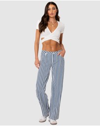 EDIKTED - Dez Crisscross Waffle Top