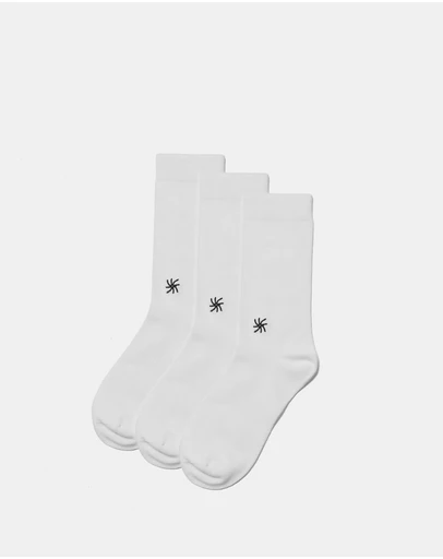 Clarks - 3-Pack Cloudsteppers Crew Socks