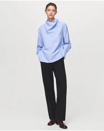 M.N.G - Striped Blouse With Handkerchief