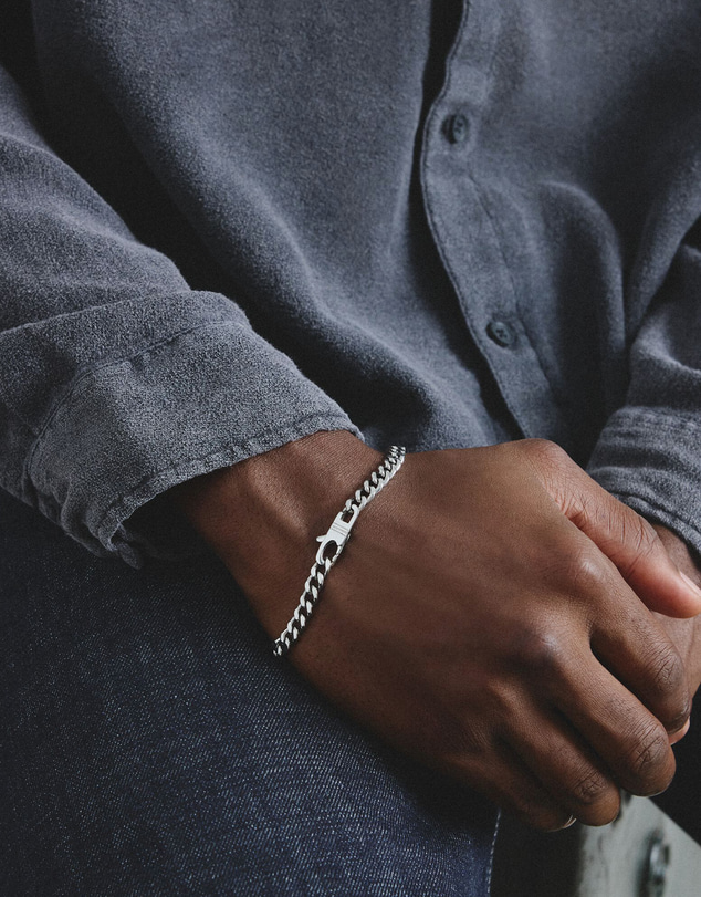 THOMAS SABO - Stainless Steel Curb Chain Bracelet 7mm
