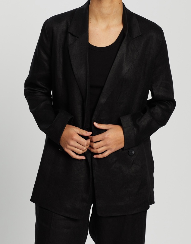 Assembly Label - Double Breasted Linen Blazer