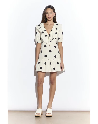 Glamorous - Puff Sleeve Ruffle Mini Dress