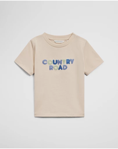 Country Road - Australian Cotton Short Sleeve Boucle Tee