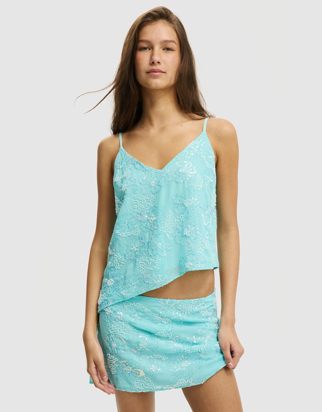 Cotton On - Beaded Mini Skirt