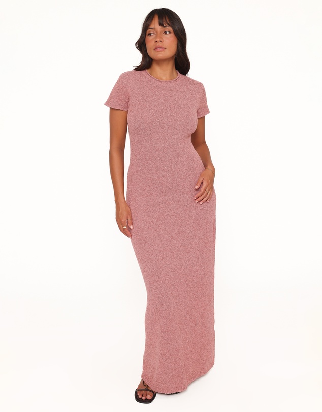 Petal & Pup - Lowell Knit Maxi Dress - Brick Red