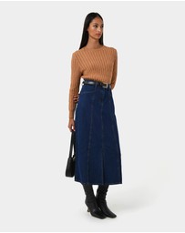 Forcast - Carmen Panel Denim Skirt