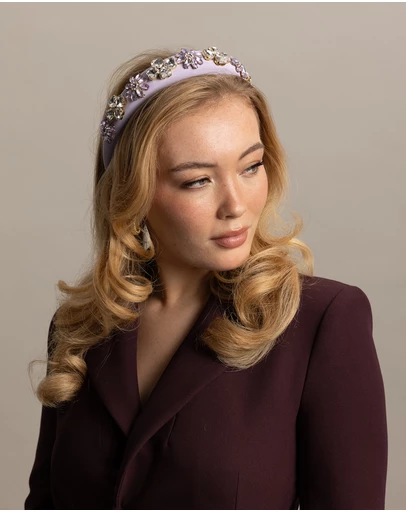 Morgan & Taylor - Gianna Headband in Lilac Purple