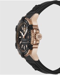 Plein Sport - PLEIN URBAN PULSE 47mm Black dial and Black silicone strap