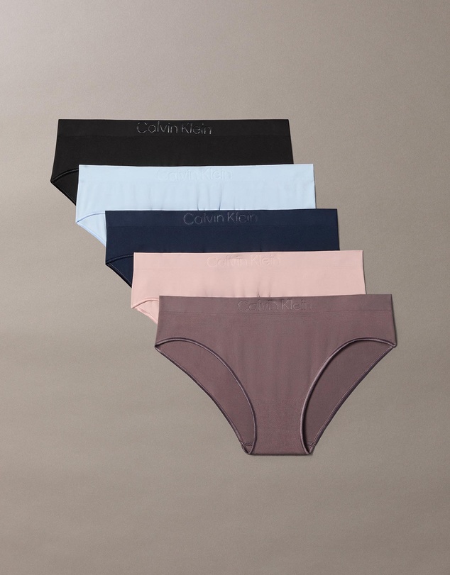 Calvin Klein - 5-Pack Bonded Flex Seamless Bikini Briefs