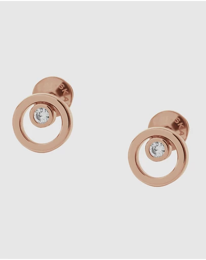 Skagen - Elin Rose Gold-Tone Earring