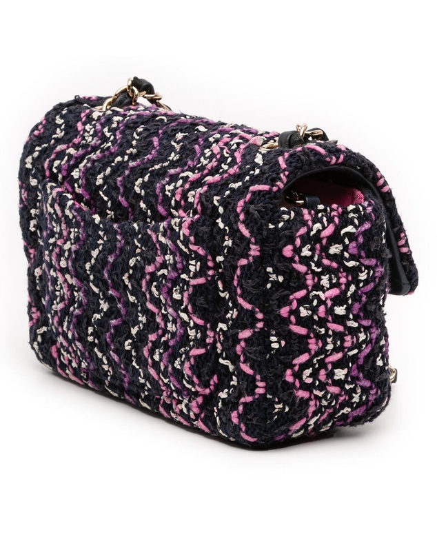 Pre-Loved by Azura Reborn - Pre-Loved Mini Rectangular Classic Multicolor Cotton Stitched Single Flap
