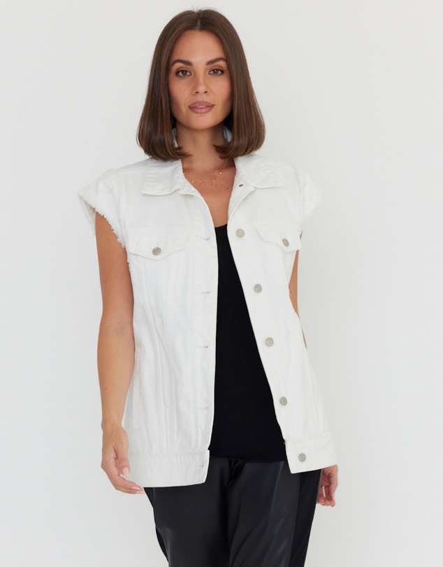ALEXANDRA - Kozet Vest White Denim