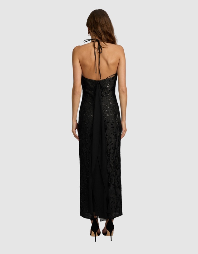Romance by Honey and Beau - Crechia Jacquard Midi Dress