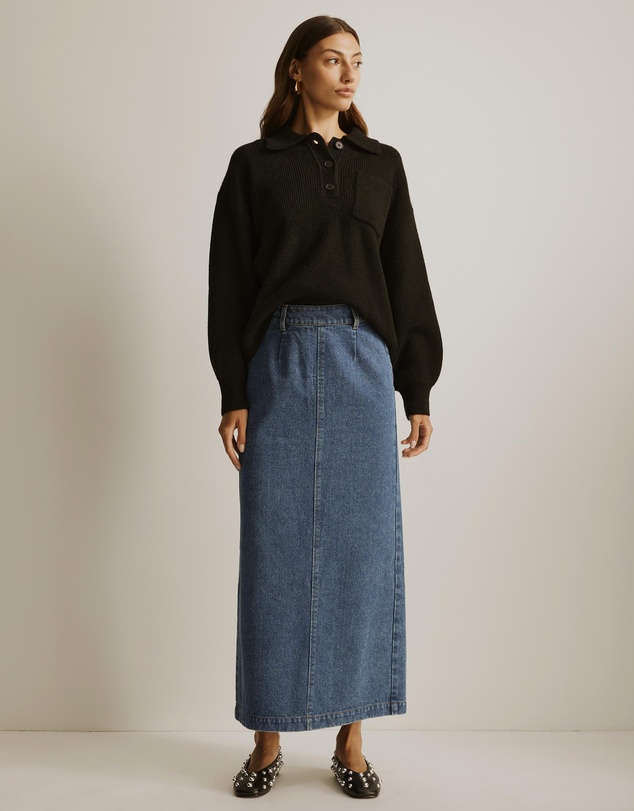 Atmos&Here - Nova Denim Maxi Skirt