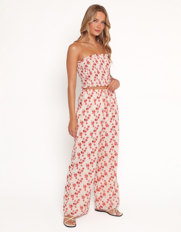 Petal & Pup - Lux Pants - Red Blossom