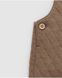 Purebaby - Quilted Overall -Kids-Babies