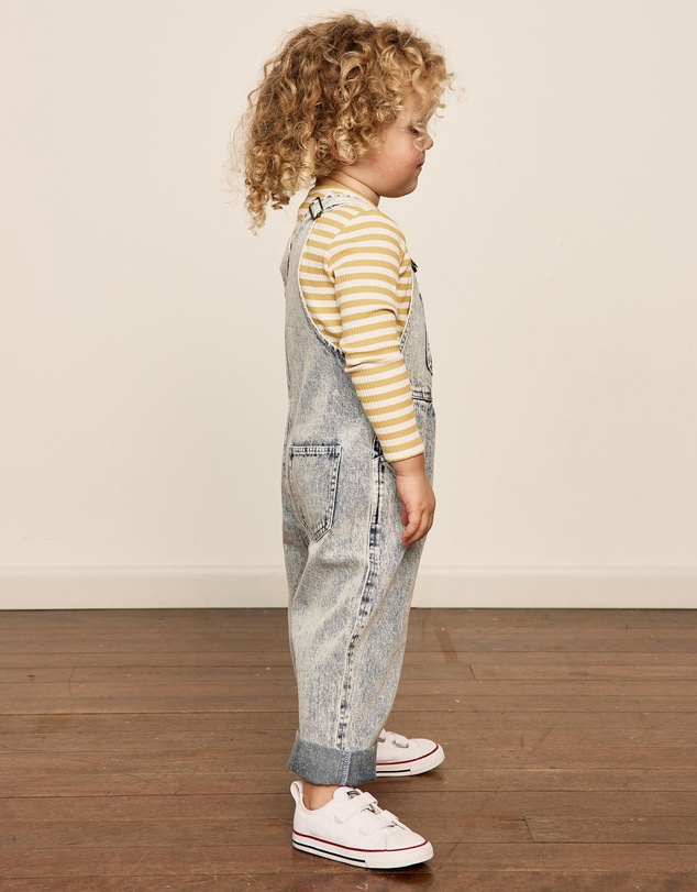 Goldie + Ace - AUSTIN VINTAGE WASHED DENIM OVERALLS