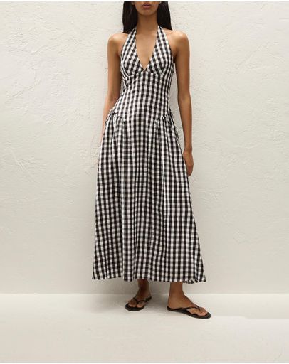 Gingham Black