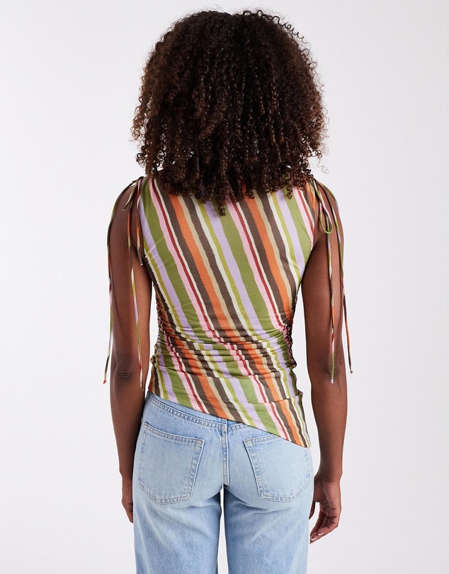 TOPSHOP - Moa Mesh Asymetric Top