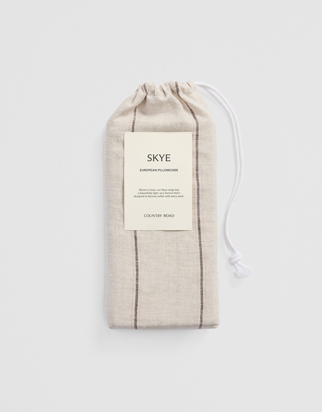 Country Road - Skye Linen European Pillowcase