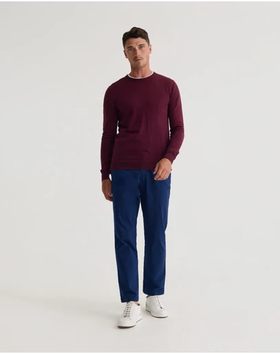 Oxford - Crew Neck Cotton Cashmere Knit